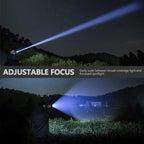 Rechargeable Tactical LED Flashlight with Zoom
