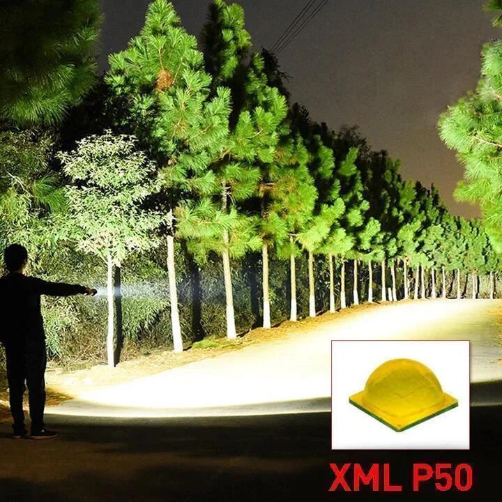 Rechargeable Tactical LED Flashlight with Zoom