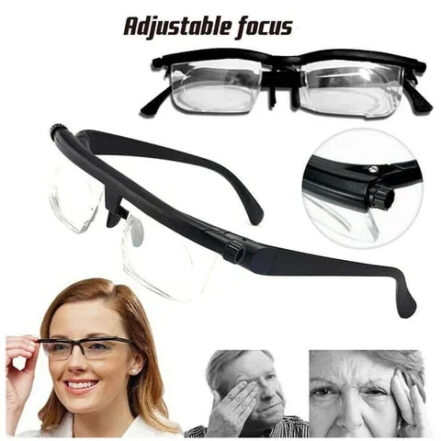 Continuously Adjustable Everyday Vision Glasses