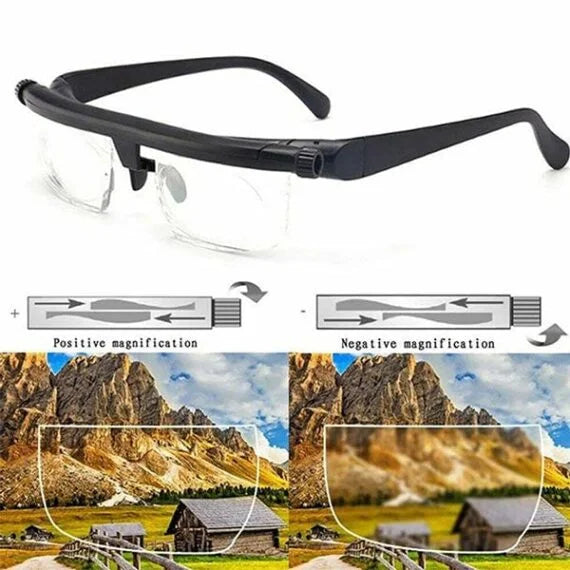 Continuously Adjustable Everyday Vision Glasses