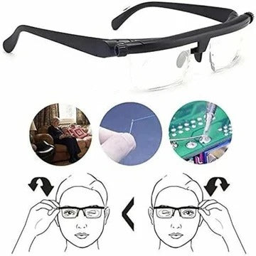 Dial Adjustable Reading and Distance Glasses