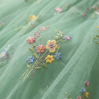 Mint Green Tea-Length Party Dress – Adjustable Strap Tulle Formal Dress for Weddings & Prom
