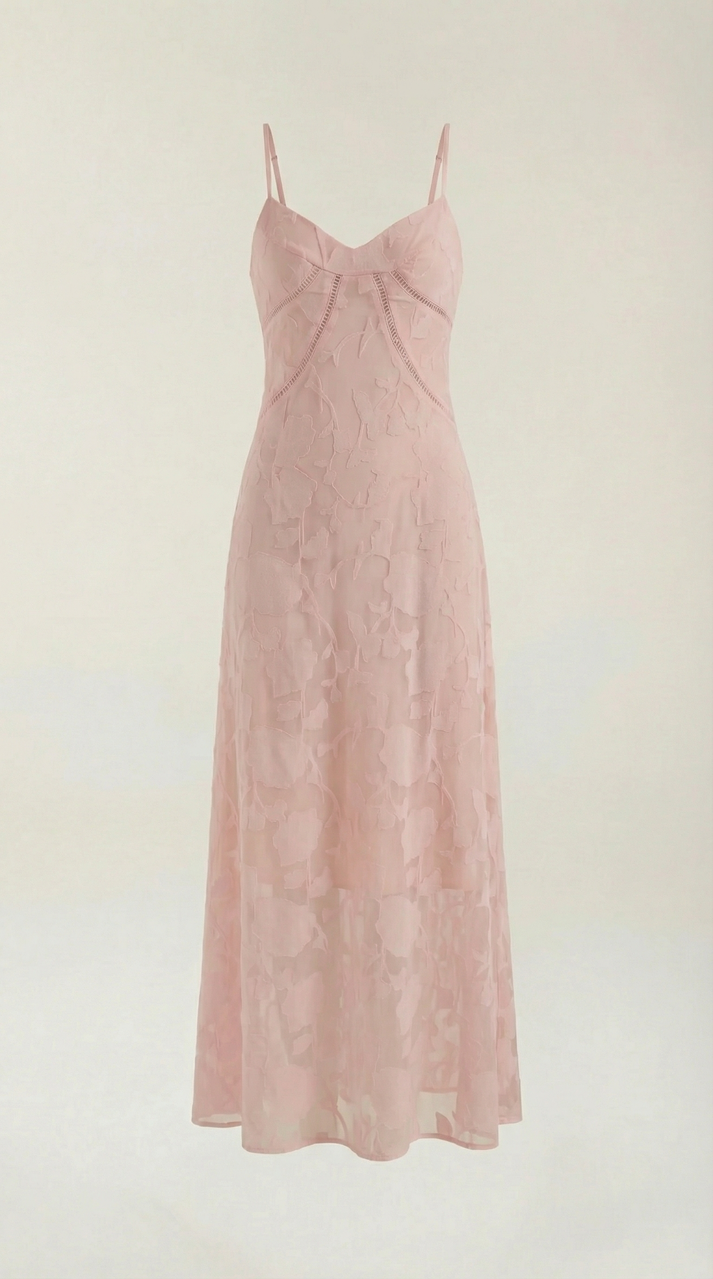 Arabelle Lace Maxi Dress — Women’s Floral Jacquard Sweetheart Strap Elegant Bridal Evening Gown