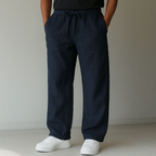 Men’s Gossamer Linen Drawstring Pants – Lightweight Breathable Summer Trousers with Deep Pockets