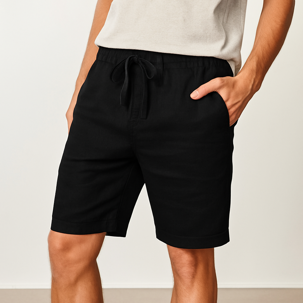Men’s Lightweight Linen Drawstring Pants – Relaxed Fit Breathable Summer Lounge Trousers