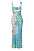 Kouvr Brielle Lace Mesh Gown – Luxury Artistic Statement Evening Dress for Women