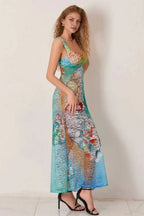 Kouvr Brielle Lace Mesh Gown – Luxury Artistic Statement Evening Dress for Women