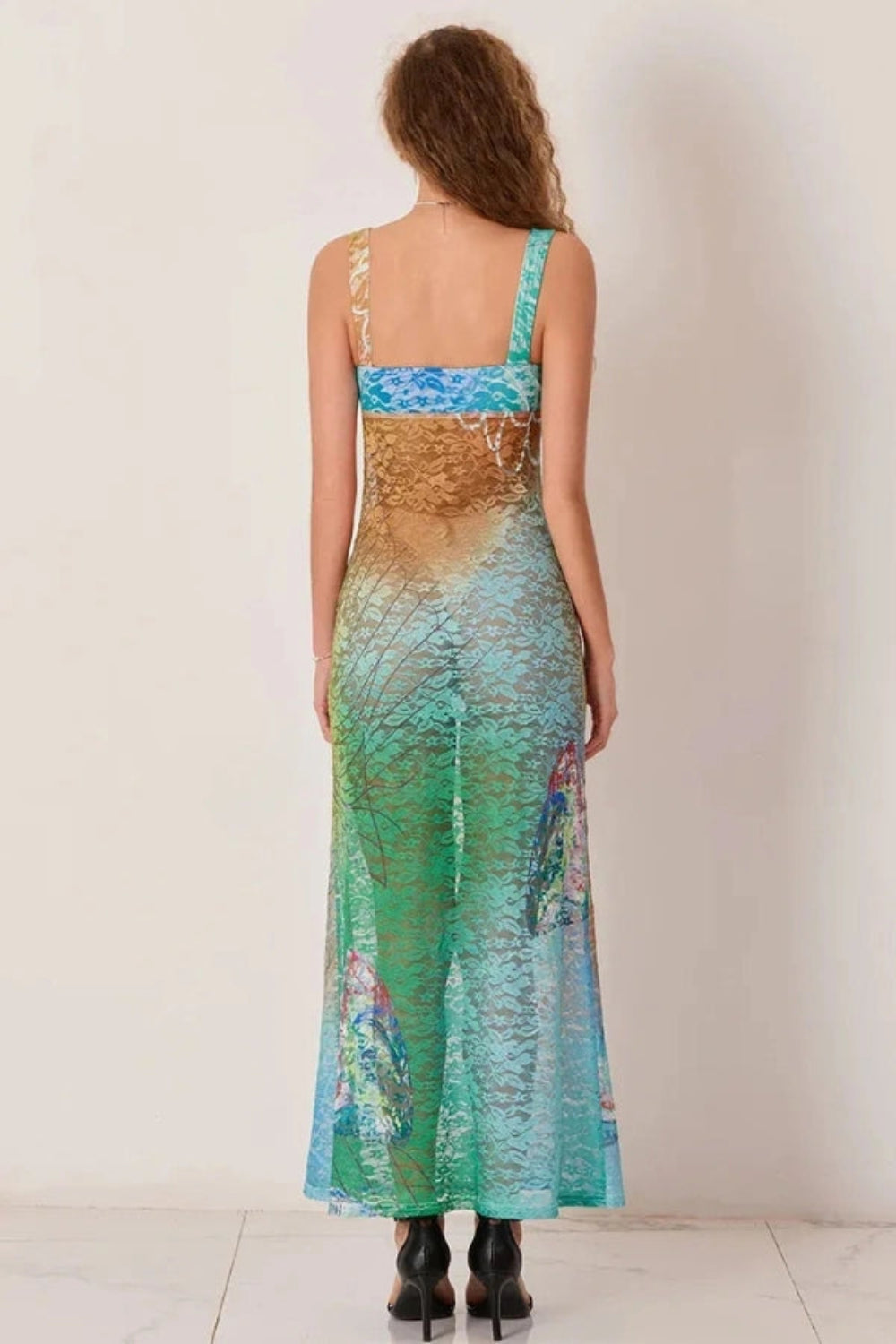 Kouvr Brielle Lace Mesh Gown – Luxury Artistic Statement Evening Dress for Women