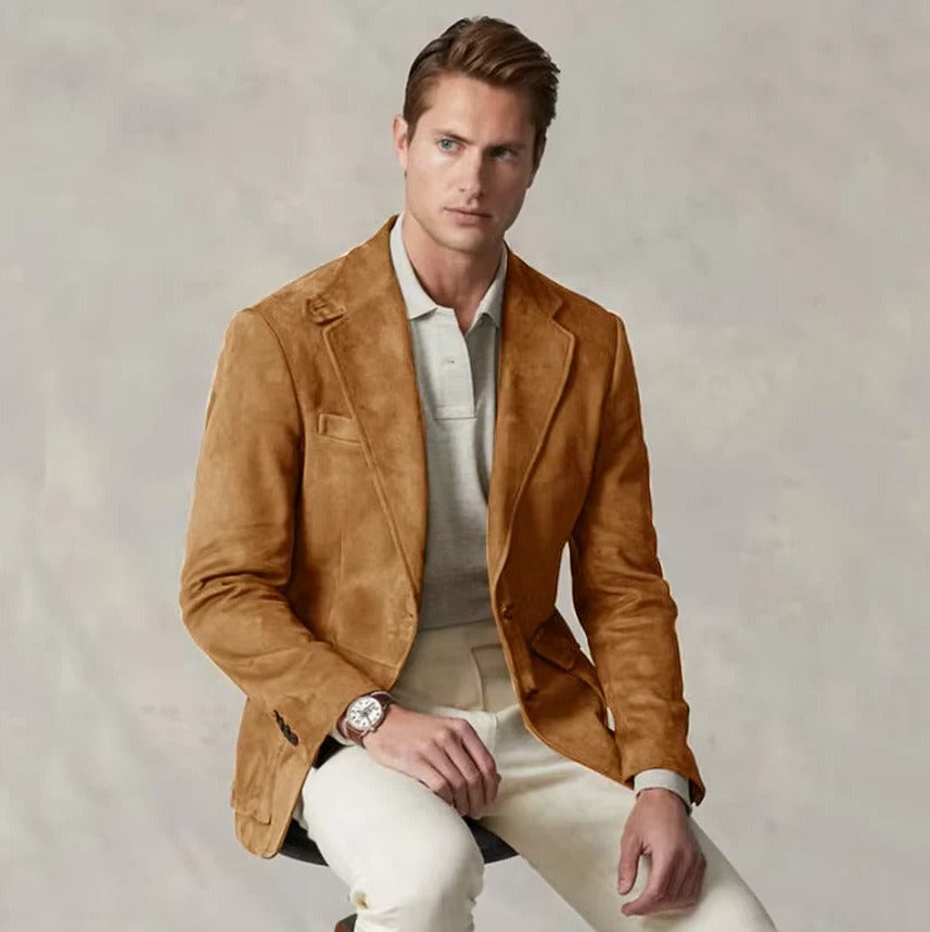 Men’s Structured Business Blazer – Smart Casual Tailored Formal Jacket with Minimal Design