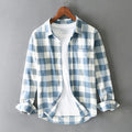 Classic Brushed Cotton Check Shirt – Soft Flannel-Style Everyday Essential