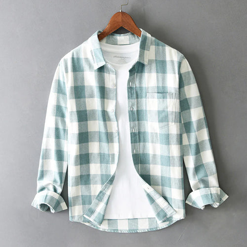 Classic Brushed Cotton Check Shirt – Soft Flannel-Style Everyday Essential