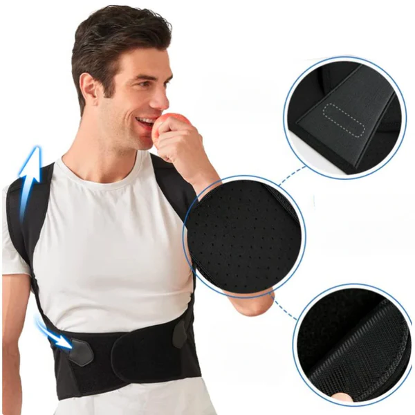 Adjustable Posture Support Brace for Upper Back