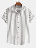 Men’s Random Pattern Casual Shirt – Cotton Blend Unique Print Top, Regular Fit Everyday Fashion Shirt