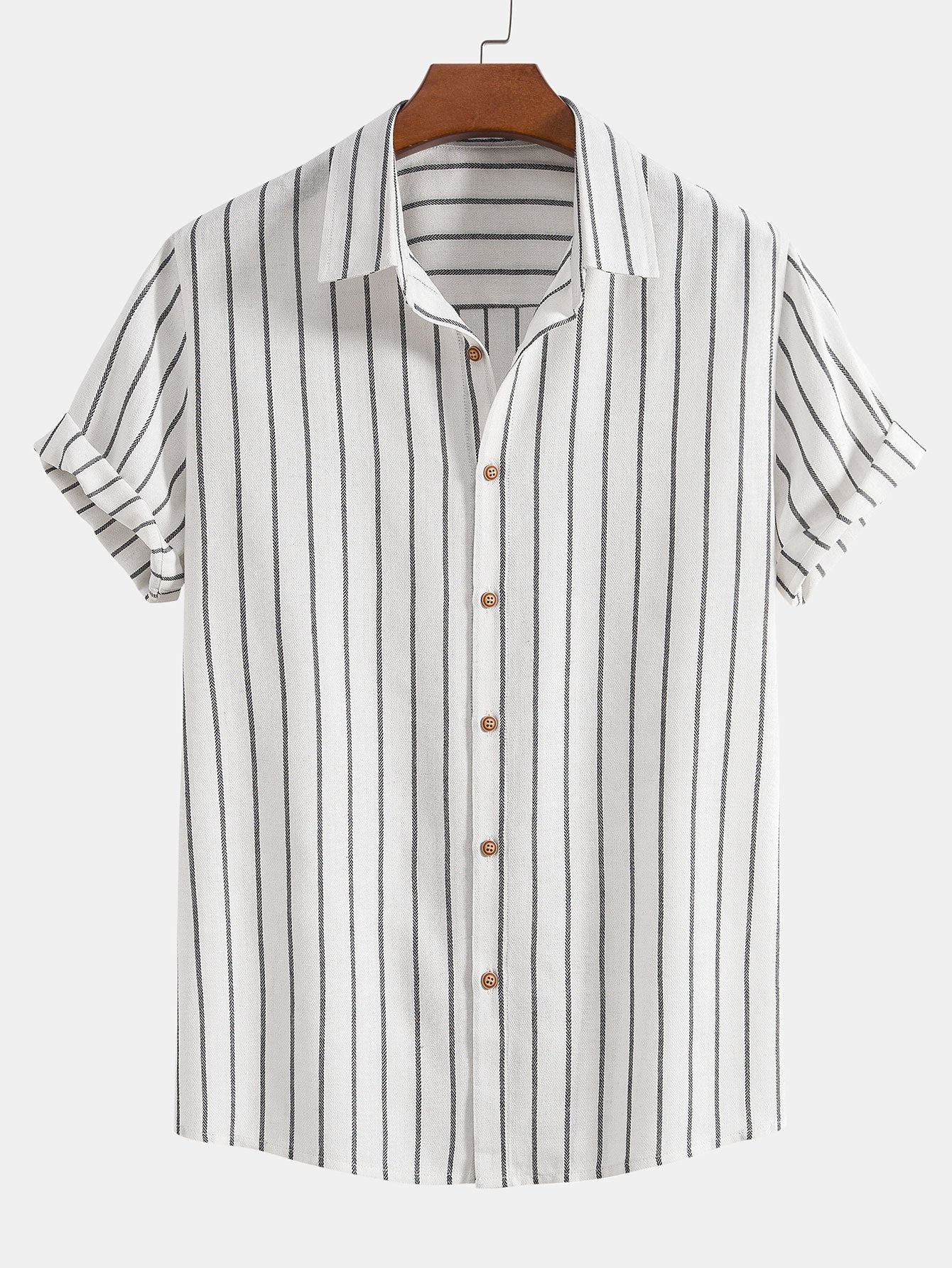 Men’s Random Pattern Casual Shirt – Cotton Blend Unique Print Top, Regular Fit Everyday Fashion Shirt