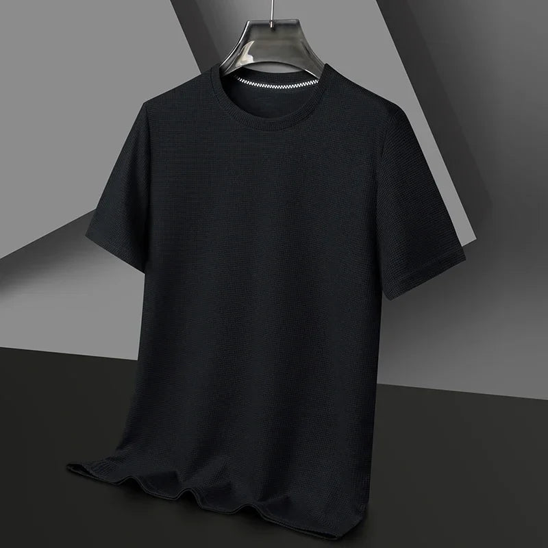 Men’s Brown Cotton Crew Neck T-Shirt — Soft 100% Cotton Short Sleeve Regular Fit Casual Basic Tee