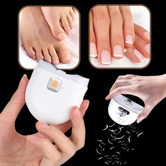 Dual Speed Electric Nail Clipper with LED Light and Grinder
