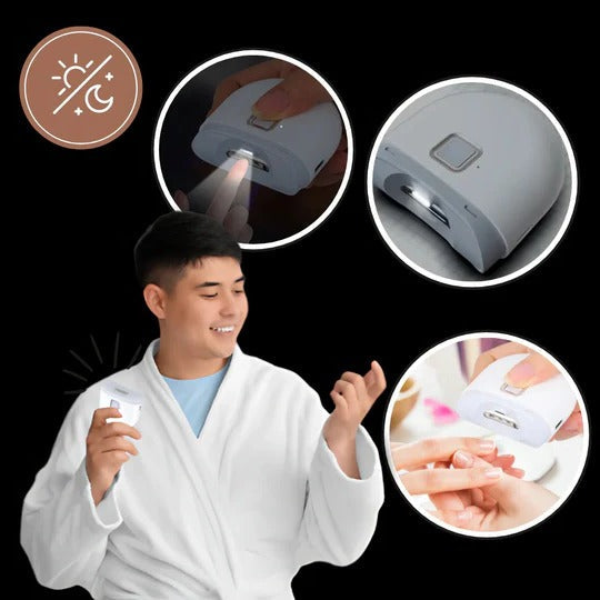 Dual Speed Electric Nail Clipper with LED Light and Grinder