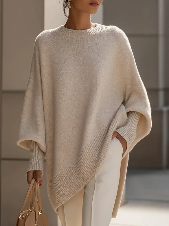 Women’s Oversized Sweater – Soft Flowy Relaxed Knit Pullover for Casual Chic Everyday Wear