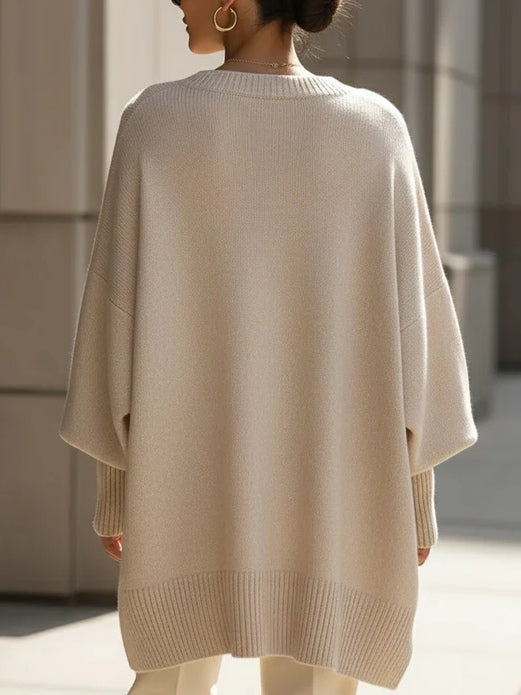 Women’s Oversized Sweater – Soft Flowy Relaxed Knit Pullover for Casual Chic Everyday Wear