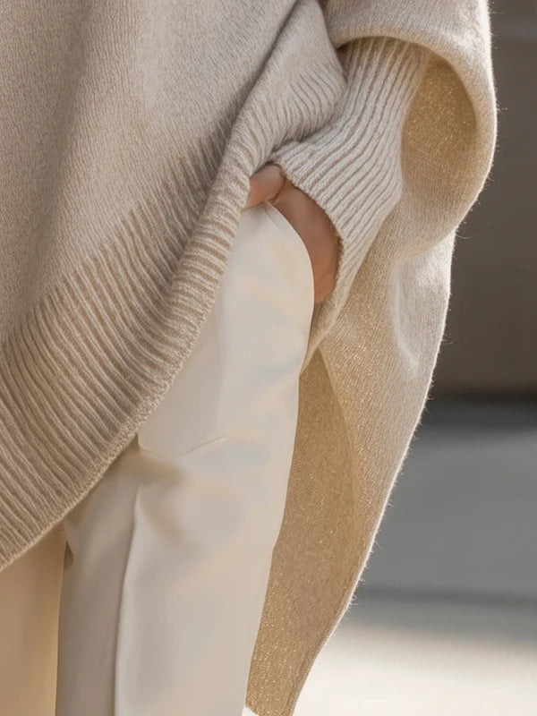 Women’s Oversized Sweater – Soft Flowy Relaxed Knit Pullover for Casual Chic Everyday Wear
