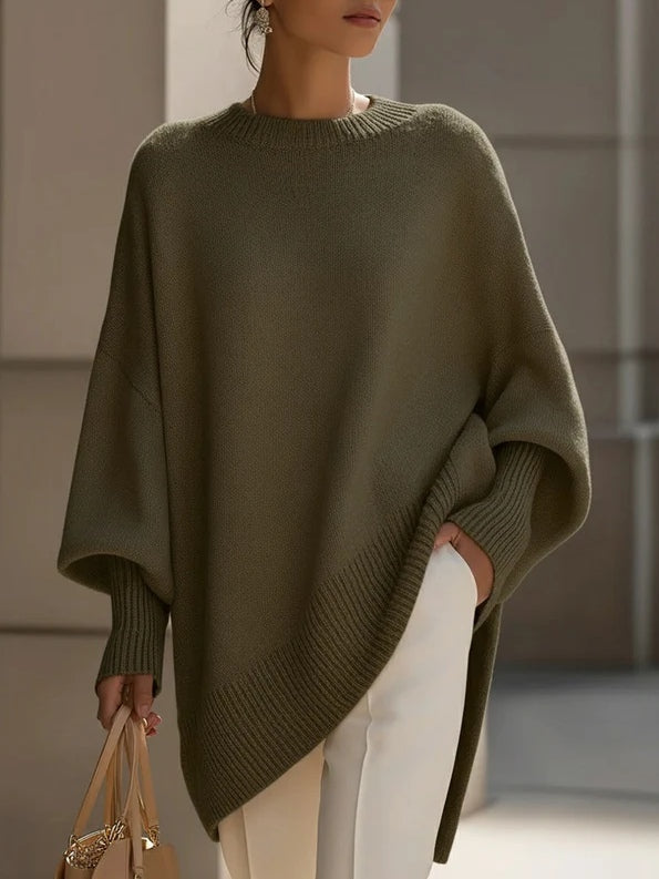 Women’s Oversized Sweater – Soft Flowy Relaxed Knit Pullover for Casual Chic Everyday Wear