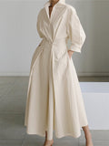 Monica Elegant Long Dress — Women’s Flowing Maxi Dress Lightweight Breathable Chic Casual to Evening Wear