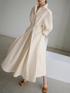 Monica Elegant Long Dress — Women’s Flowing Maxi Dress Lightweight Breathable Chic Casual to Evening Wear