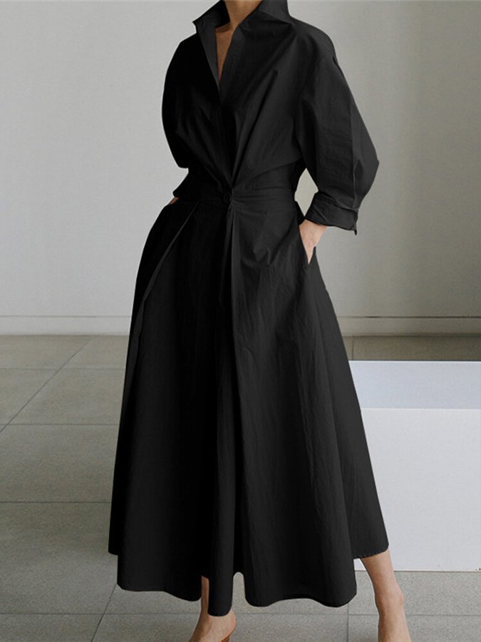 Monica Elegant Long Dress — Women’s Flowing Maxi Dress Lightweight Breathable Chic Casual to Evening Wear