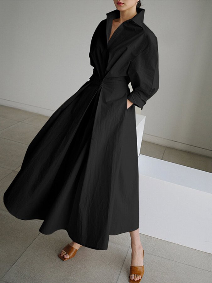 Monica Elegant Long Dress — Women’s Flowing Maxi Dress Lightweight Breathable Chic Casual to Evening Wear