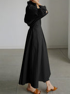 Monica Elegant Long Dress — Women’s Flowing Maxi Dress Lightweight Breathable Chic Casual to Evening Wear