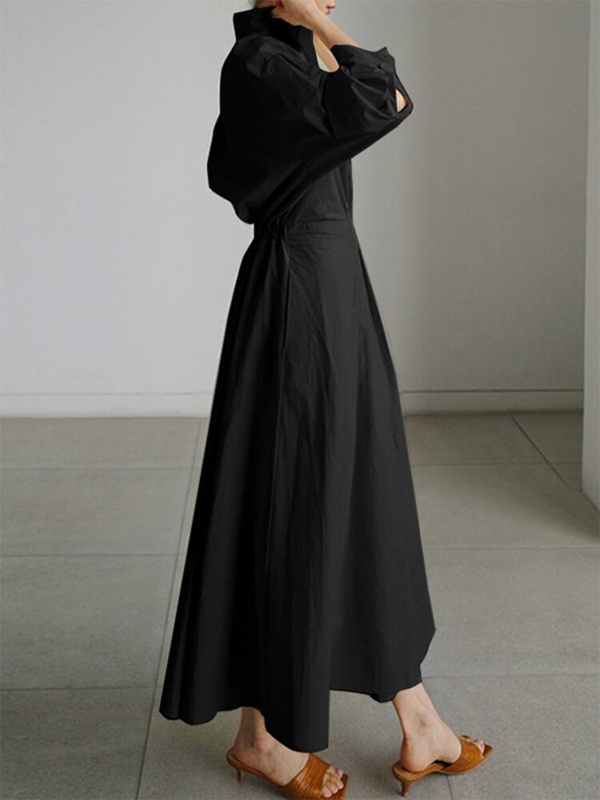 Monica Elegant Long Dress — Women’s Flowing Maxi Dress Lightweight Breathable Chic Casual to Evening Wear
