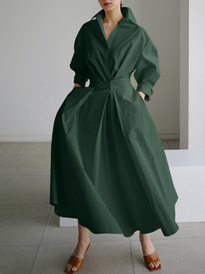 Monica Elegant Long Dress — Women’s Flowing Maxi Dress Lightweight Breathable Chic Casual to Evening Wear