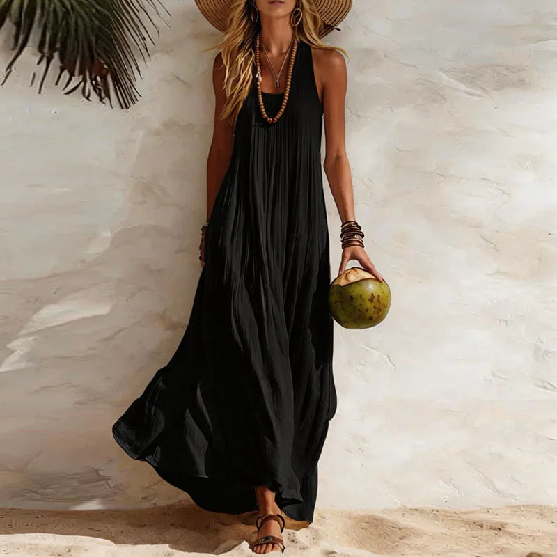 Elegant Boho Maxi Dress | Women's Summer Dress with Flowy Design for Beach Days