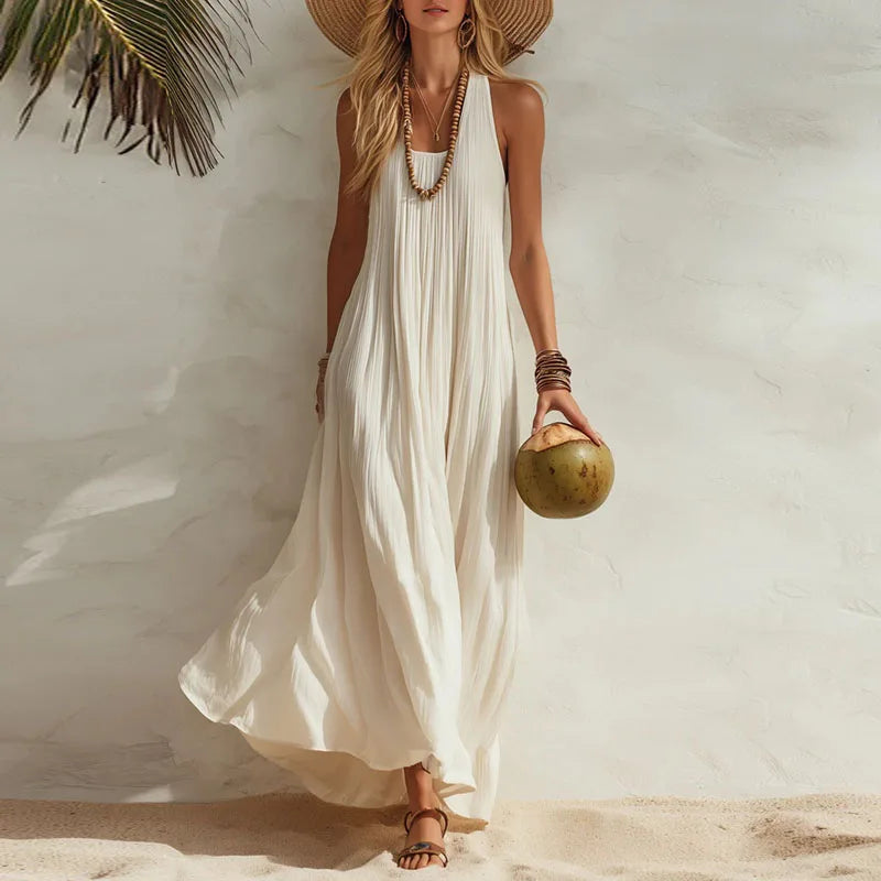 Elegant Boho Maxi Dress | Women's Summer Dress with Flowy Design for Beach Days