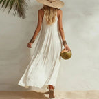 Elegant Boho Maxi Dress | Women's Summer Dress with Flowy Design for Beach Days