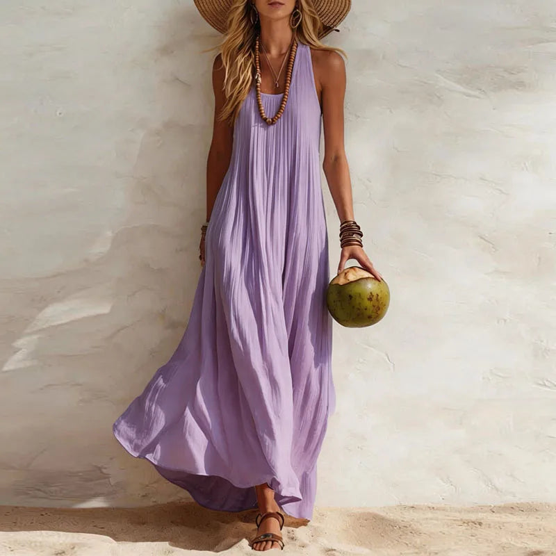Elegant Boho Maxi Dress | Women's Summer Dress with Flowy Design for Beach Days