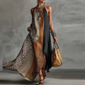 Elegant Collection | Women's Maxi Dress with Split Hem & Halter Neck | Stylish Summer Dress for Parties