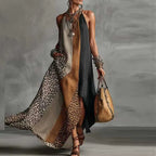 Elegant Collection | Women's Maxi Dress with Split Hem & Halter Neck | Stylish Summer Dress for Parties