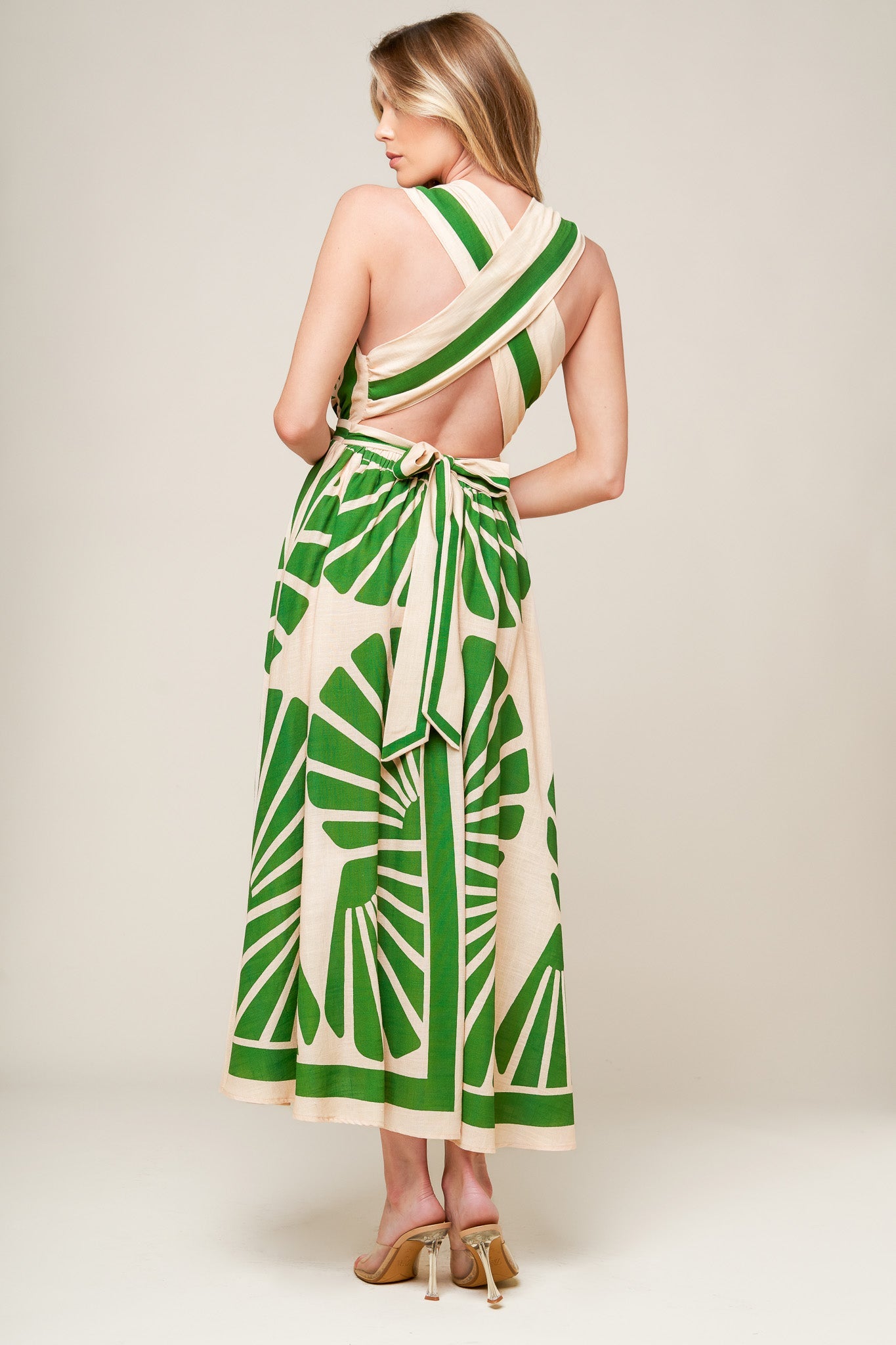 Women's Dress with Surplice Neckline for Effortless Style