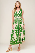Women's Dress with Surplice Neckline for Effortless Style