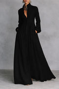Women’s Elegant Cotton Linen Blend Maxi Dress Button Front Sleeveless Long Dress Flowy Minimalist Versatile Summer Casual Vacation Outfit