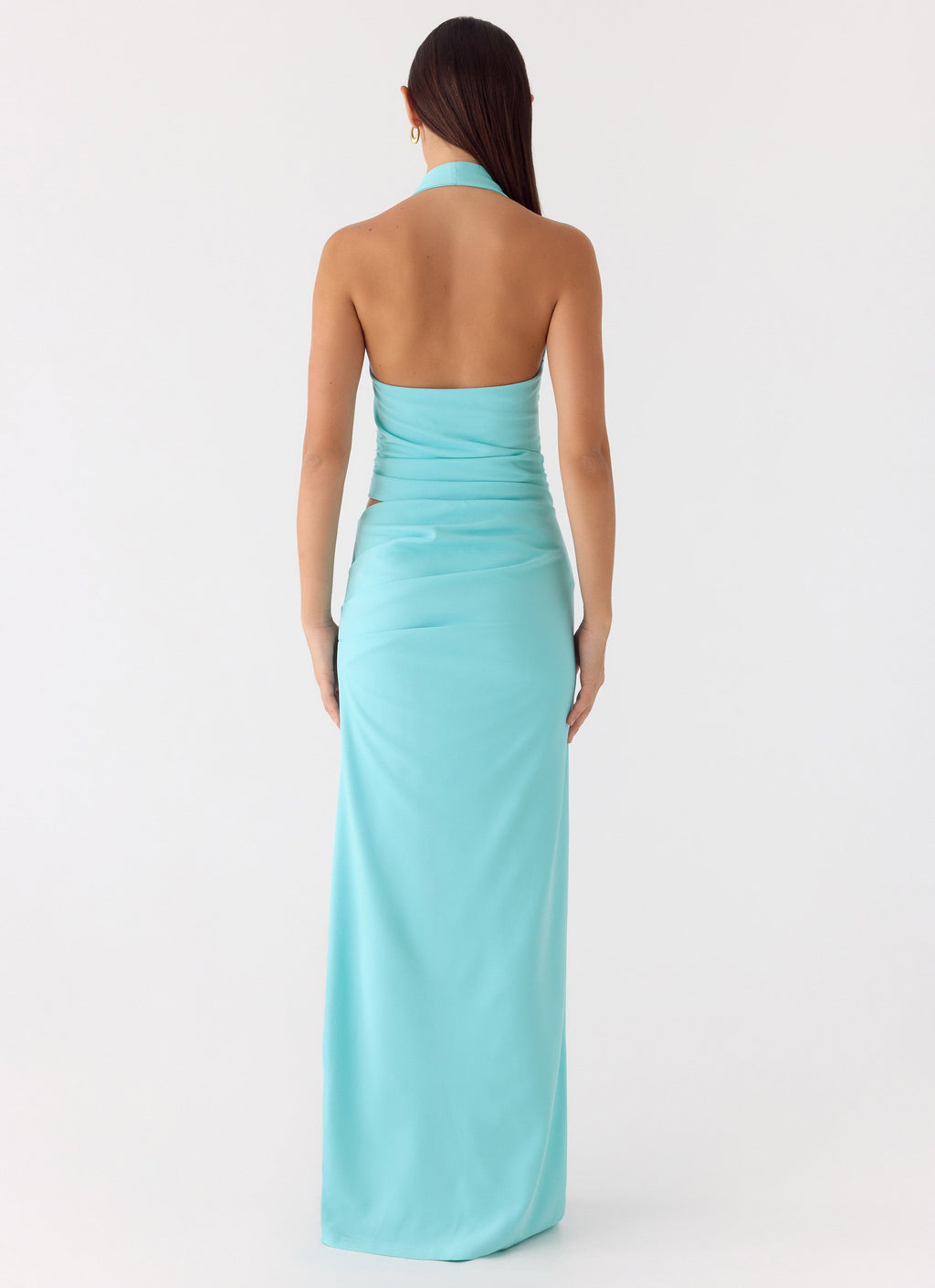 Emily | Elegant Halter Neck Maxi Dress 2