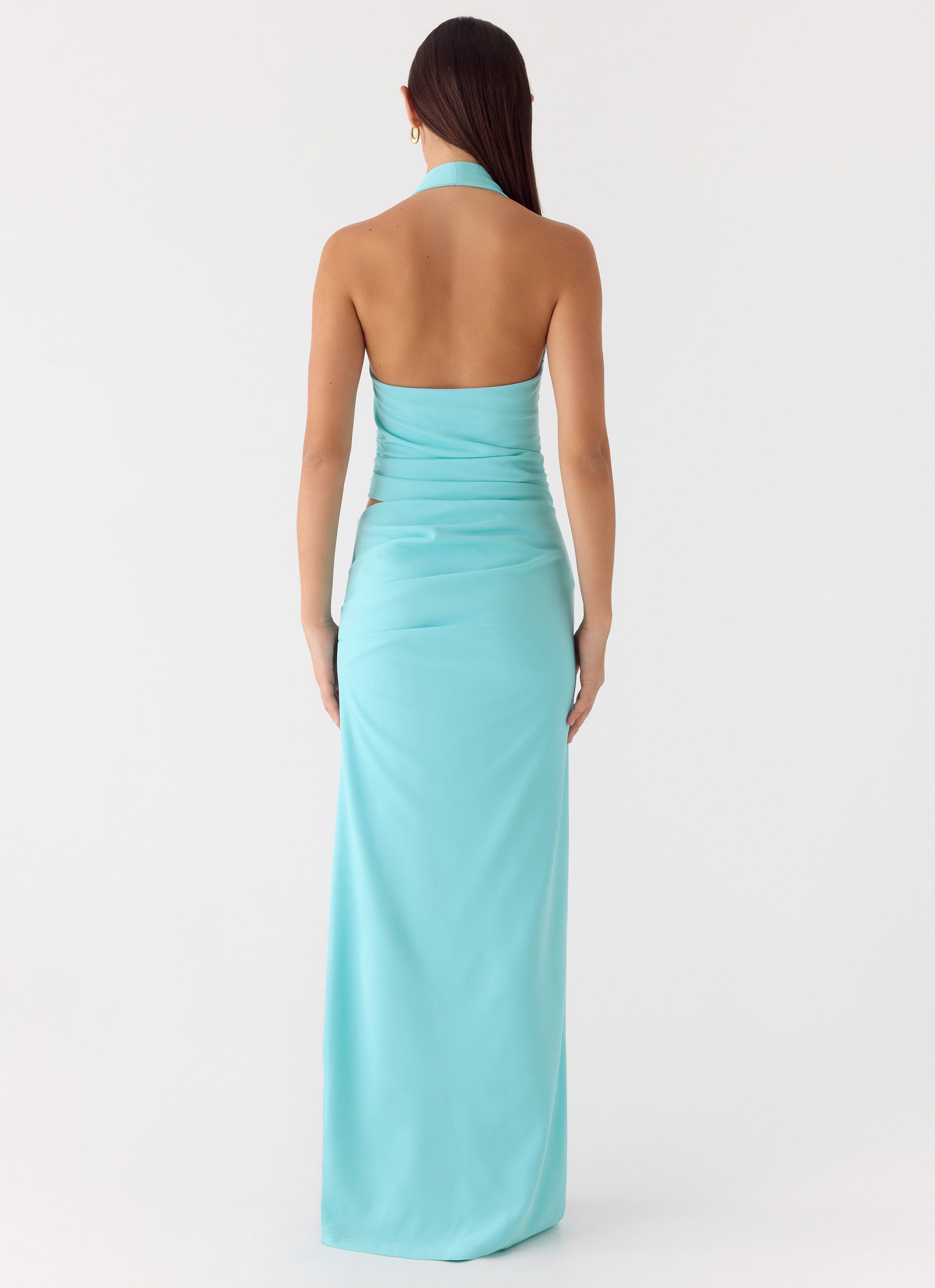 Emily | Elegant Halter Neck Maxi Dress 2