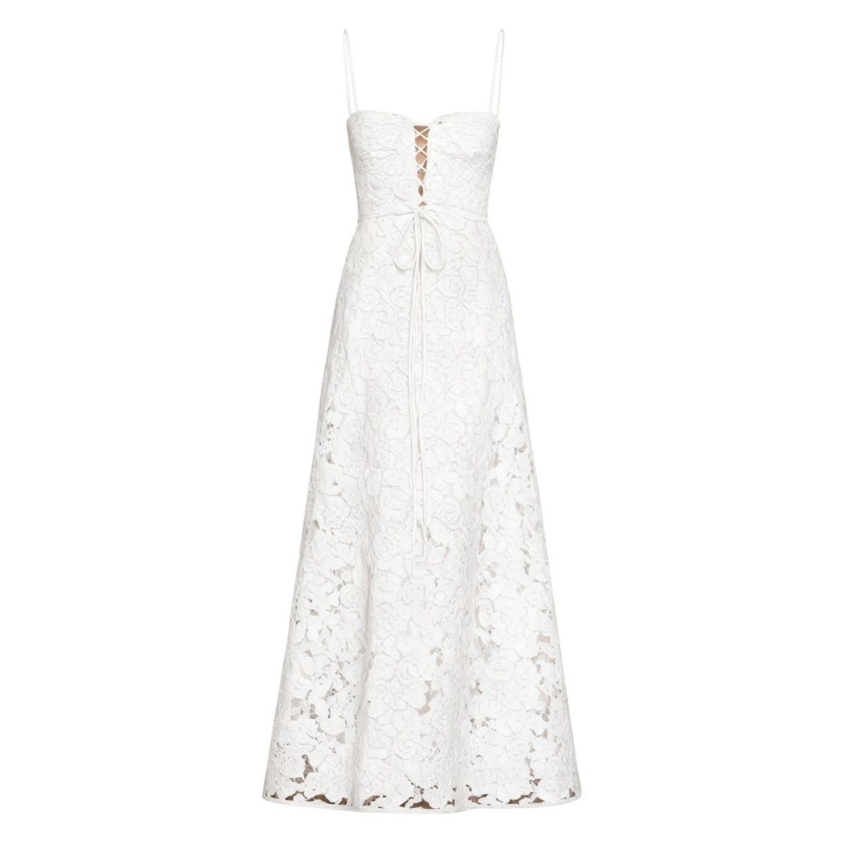 Enchanted Gown – Floral Jacquard Corset Back Maxi Dress