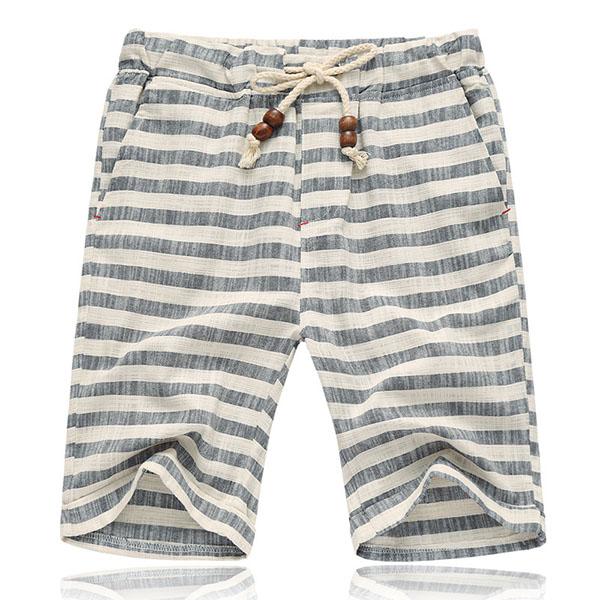Ethan | Comfortable Tailored Striped Casual Shorts 1