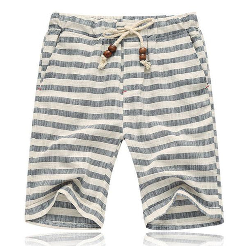 Ethan | Comfortable Tailored Striped Casual Shorts 1