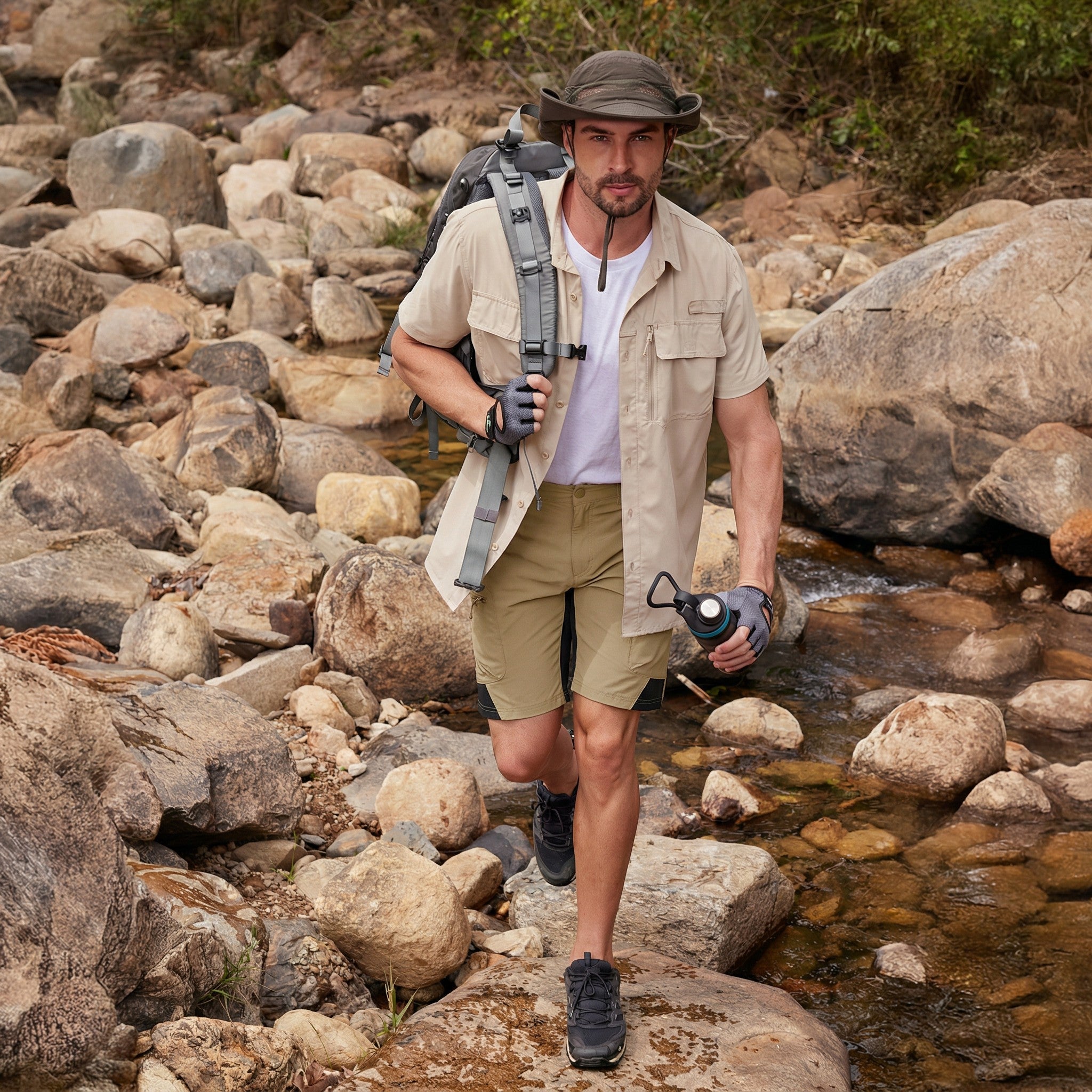 Lightweight Quick-Dry Men's Cargo Shorts