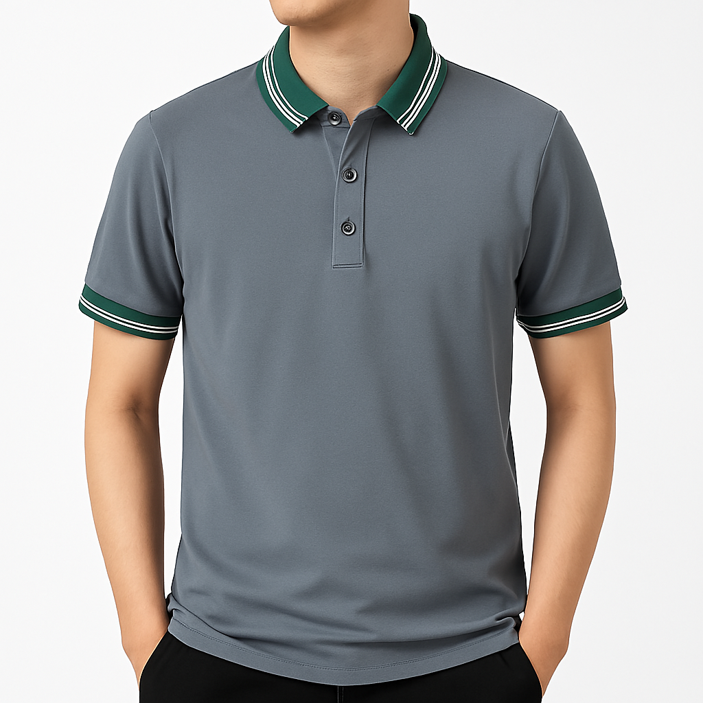 Ethan | Soft Breathable Stretch Polo Shirt 1