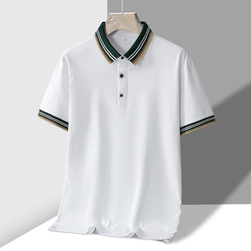 Ethan | Soft Breathable Stretch Polo Shirt 7