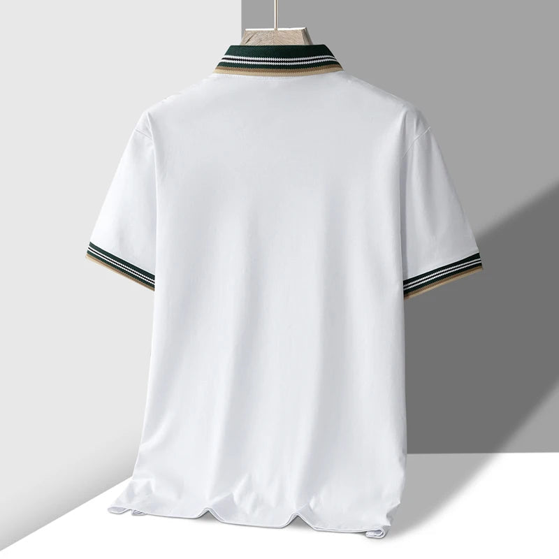 Ethan | Soft Breathable Stretch Polo Shirt 8